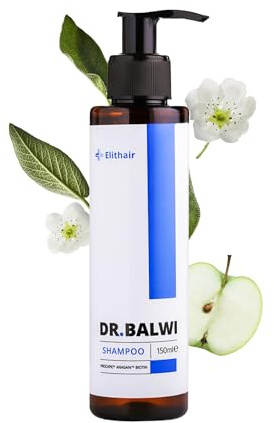 Dr. Balwi Shampoo gegen Haarausfall mit Procapil & Biotin – Anti Haarverlust – Haarwachstum stärken – Haarwuchsmittel Männer & Frauen – DHT Blocker ohne Silikone & Parabene – 150ml
