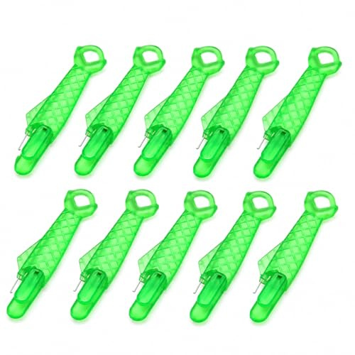 10PCS Sewing Machine Needle Threader - Needle Threaders for Sewing Machines - Plastic Needle Threader Tool - Easy Threading - DIY Craft Accessories (Green)