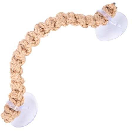 Escalada para Reptiles - Juguetes con Cuerda de Ermitaño de 120 cm, Juguete de Tornillo Resistente, Accesorio de Jaula Segura | Suministros de Escalada de enriquecimiento para lucert