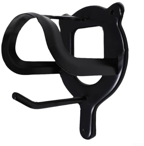 Hosrivae Black Iron Horse Saddle and Bridle Rack for Tack Room – Heavy-Duty Stable Tack Storage Hanger, 13 x 9.8 x 8 cm, Holds Saddles, Bridles, Halter & Ri