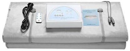 Sauna de Vapor Portátil, Manta de Sauna for quemar grasa Slimmin for pérdida de peso Spa Detox, manta cafactora con Control remoto infrarrojo for moldeador corporal en casa(Sliver)