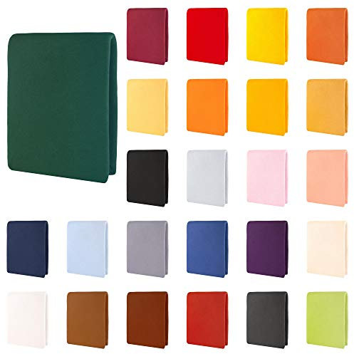 CelinaTex Aqua Wasserbett Boxspringbett Spannbettlaken 180x200-200x220 cm tannen grün Baumwolle Bettlaken Elastan