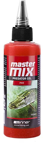 Tandem Baits Master Mix Predator lockande gel för rovfisk, abborre, gös, havskatt, gädda, effektivt fisketillbehörsset, lockmedel för spinnbete och döda fiskedrag, fisklockmedel för fiske 100 ml