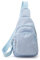 Umhängetasche für Damen, klein, Umhängetasche, Cord, Sling-Rucksack, Bauchtasche, Gürteltasche für Reisen, Sport, Laufen, Wandern, Blau, Einheitsgröße, Retro