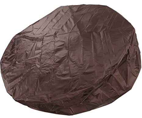 Copertura per Vasca Idromassaggio Impermeabile Esterno Portatile Patio Rotonda Gonfiabile Vasca Idromassaggio Spa Copertura Protettiva Coperture Antipolvere per Piscina (190 (Marrone)