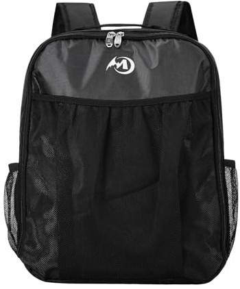 Fadcaer Sac de Transport Respirant pour Patins à Roulettes, Roues Alignées et Glace - Unisexe, pour Enfants et Adultes (Noir, L)