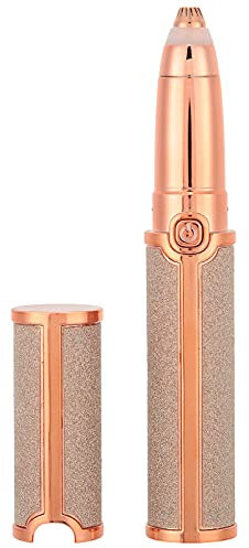 Augenbrauenrasierer, Tragbarer, Sicherer Lippenstiftform, Elektrischer Augenbrauenformer mit Einem Schlüsselschalter, für Frauen und Mädchen (GOLD)