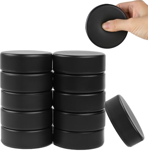 Cakmecwy 10PCS Ice Hockey Pucks for Practicing and Classic Training, Sport Foam Ice Hockey Pucks Outdoor Sports Hockey Supplies for Adults Safe Official Regulation Size
