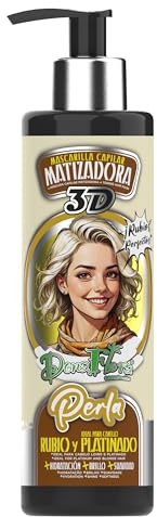 Dona Flora - Mascarilla Matizadora Perla - Unisex - 300ML - Matiza Rubios claros y Canas - Neutraliza Amarillos - Aporta Brillo Nacarado - Pigmento Violeta para un Tono Perlado Uniforme y Luminoso