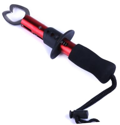 Alipis Pince de Métal Robuste Rouge Outil Grip pour Poisson Accessoire et Antidérapant pour Eau Douce et Salée