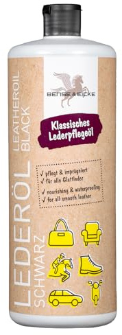 B & E Svart läderolja 1 000 ml