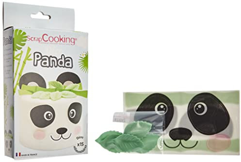 Scrap Cooking Déco Azyme Panda Cuisson Kit, Lot de 15