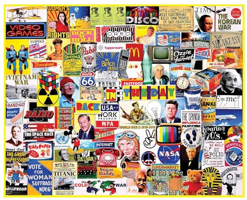 WHITE MOUNTAIN Puzzles Back in The Day - 1000 Piece Jigsaw Puzzle