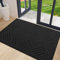 HAOLESHITE Fußmatte Innen 50x80cm, Waschbar Fussmatt, Wasserdicht Türmatte, Hundetürmatte, Rutschfester Schmutzfänger Teppich für die Vordertür (Schwarz 4)