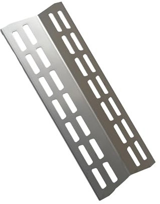 Edelstahl Brennerabdeckung f. Gasgrill Landmann Grillchef 12739 & 12739B (Maße: 39 x 14 x 4 cm) Einseitig mit Rastnasen ! Menge: 1 Stück !