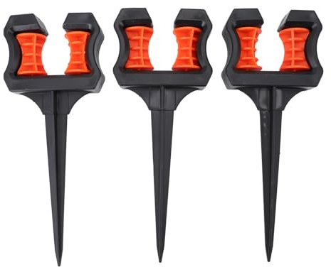 3PCS Garden Hose Guide Stake, Water Pipe Positioning Holder Roller, ABS Hose Guard, Lightweight and Portable for Garden Lawns, Landscape Watering, Agricultural Irrigation
