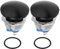 VGOL 2 Pulsadores Metálicos de Reinicio Automático de 19 Mm Resistentes Al Agua con Botón de Arranque CA/CC de 12 V A 250 V Color Negro