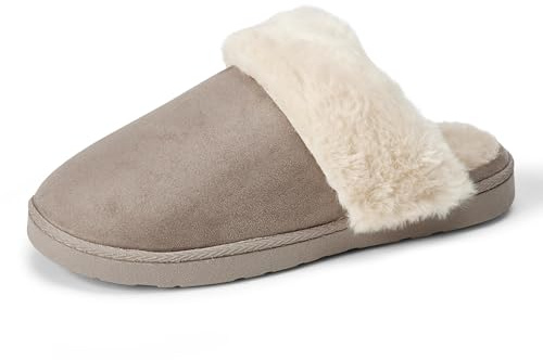 Amazon Essentials Pantuflas Cómodas Estilo Mule de Piel Sintética Mujer