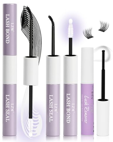 LZM Kit Adhesivo Para Pestañas - Potente Y Duradero Adhesivo Para Pestañas Postizas Quitaadhesivo Traje (Traje02)