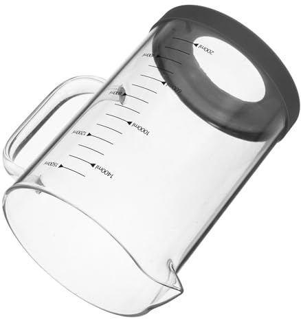 Alipis Misurino in Vetro con Manico Bicchiere Graduato per Liquidi Espresso e Bevande Strumento Preciso per Cucina e Preparazione Drink