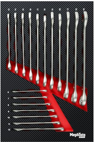 Werkzeugset Werkzeugwagen Einlage gefüllt mit Werkzeug Ringschüssel-Set 1 zum Heimwerken mit Werkzeug-Sets zur Werkstatteinrichtung als Werkstatt Zubehör halbe Einlage
