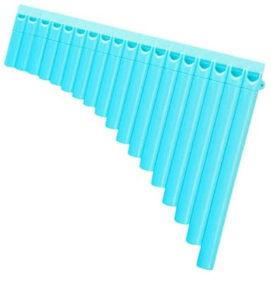 Juego De Flauta Pan Enseñanza Con Llave C 18 Tubos Color Azul Flauta Pan