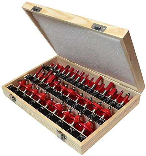 Faithfull RBS35 Coffret de fraises à défoncer Queue 1/2 Carbure de tungstène 35 pièces (Import Grande Bretagne)