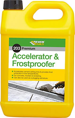 Sika SikaMix Frostproofer and Hardener - Chloride Free Liquid Admixture for Accelerated Setting and Hardening Time of Concrete and Mortar – 5 Litre