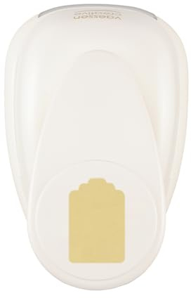 Vaessen Creative Craft Paper Punch - Label - 3 x 4,5 cm - Circle Cutter for Crafting and Card Making
