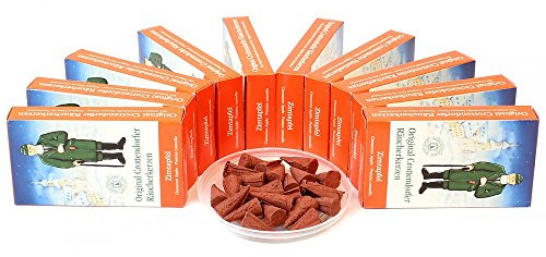 Original Crottendorfer – Conos de Incienso Naturales – 10 x 24 Pack de ahorro – Manzana y Canela los Montes Metálicos