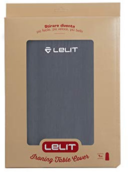 Lelit PA701 Telo copriasse Grigio con Logo Ricamato, 128 x 53 cm, Cotone