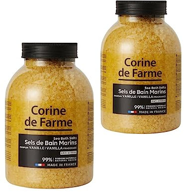 Lot de 2 - Sels de Bain Marins Anti-stress Vanille