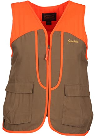 Gamehide Ladies Women's Upland Field Hunting Vest Tan/Orange Small