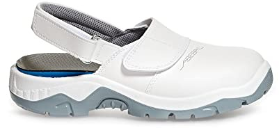 Abeba 2120-36 Anatom Sicherheitsschuhe (Clog), weiß, 2120-43, 43 eu