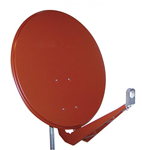 NABO SAT Star 803 Rosso 80 cm HD Parabola Satellitare Antenna Satellitare Specchio Rosso Mattone