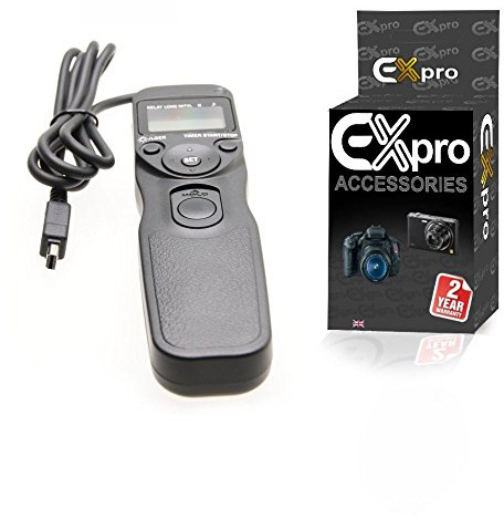 Ex-Pro RM-UC1 Timer Remote Shutter Release cable switch with LCD Display for Olympus Pen/Evolt/SP [See Description for Models]