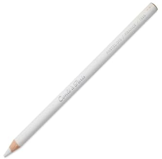 Conté a Paris 2113 pastellpennor med hög ljusäkthet av högkvalitativa pigment för skisser och porträtt, Ø stift 5 mm, Ø penna 8,5 mm – vit