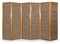 Homestyle4u Paravent Raumteiler 6 teilig Holz Braun Bambus Trennwand Sichtschutz faltbar