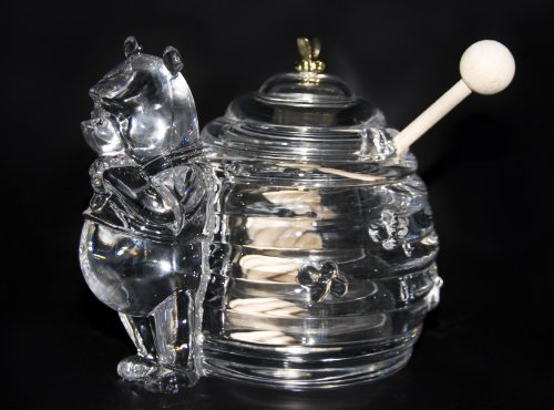 Barattolo per miele Winnie Puuh Bohemia in cristallo al piombo