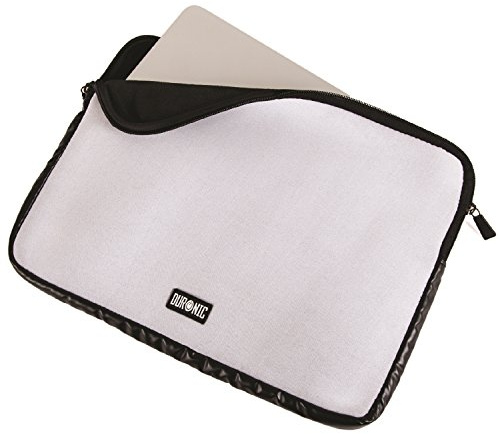 Duronic Laptop Sleeve Case Protector Pouch 10.2 Inch Grey LS02 /GY, Water Resistant Neoprene Laptop Computer Notebook Tablet Surface Laptop