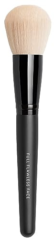 bareMinerals Full Flawless Face Brush for Blush, Highlighter, or Finishing Powder, Vegan, Cruelty-Free & Dermatologist-Tested