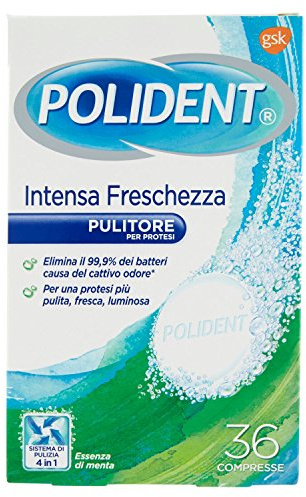 Polident Pulitore per Protesi Intensa Freschezza, 36 Compresse, 36 unità, 1