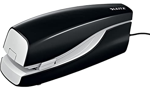 Leitz 55330095 5533 NeXXt Electric Flat Clinch Stapler, Black