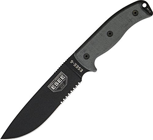 ESEE Model 6 Messer, Unisex, Erwachsene, Schwarz