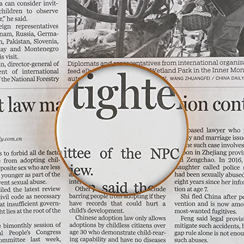 6X Paperweight Mirror Round Shape Hd Magnifying Magnifying Glass Dome Genuine Glass Paperweight Map Magnifying Glass and Reading Aid (No Handle)