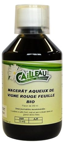 Macérat Aqueux de Vigne Rouge - Feuille Bio - Flacon de 250 ml - Cailleau