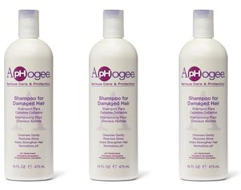 Aphogee Shampoo for Damaged Hair, 16 oz Pack of 3