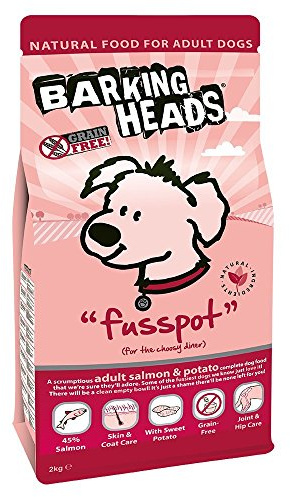 Barking Heads Comida Seca para Perros - Pooched Salmon - Salmón 100% natural sin aromas artificiales, Ayuda a mejorar la salud de la piel y el pelo, 2 kg