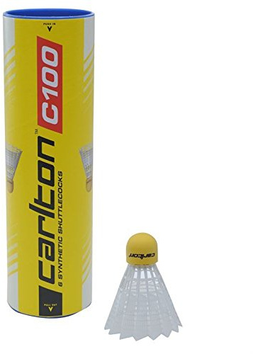 Carlton C100 Synthetic Shuttlecocks 6 Pack Badminton Equipment Accessories