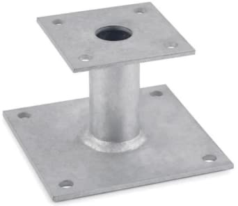 Index APPD100-Ancoraggio poste disuguale galv. caldo, 100 x 100 mm (confezione da 1 Ud.)